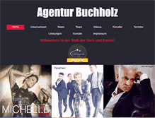 Tablet Screenshot of agentur-buchholz.de